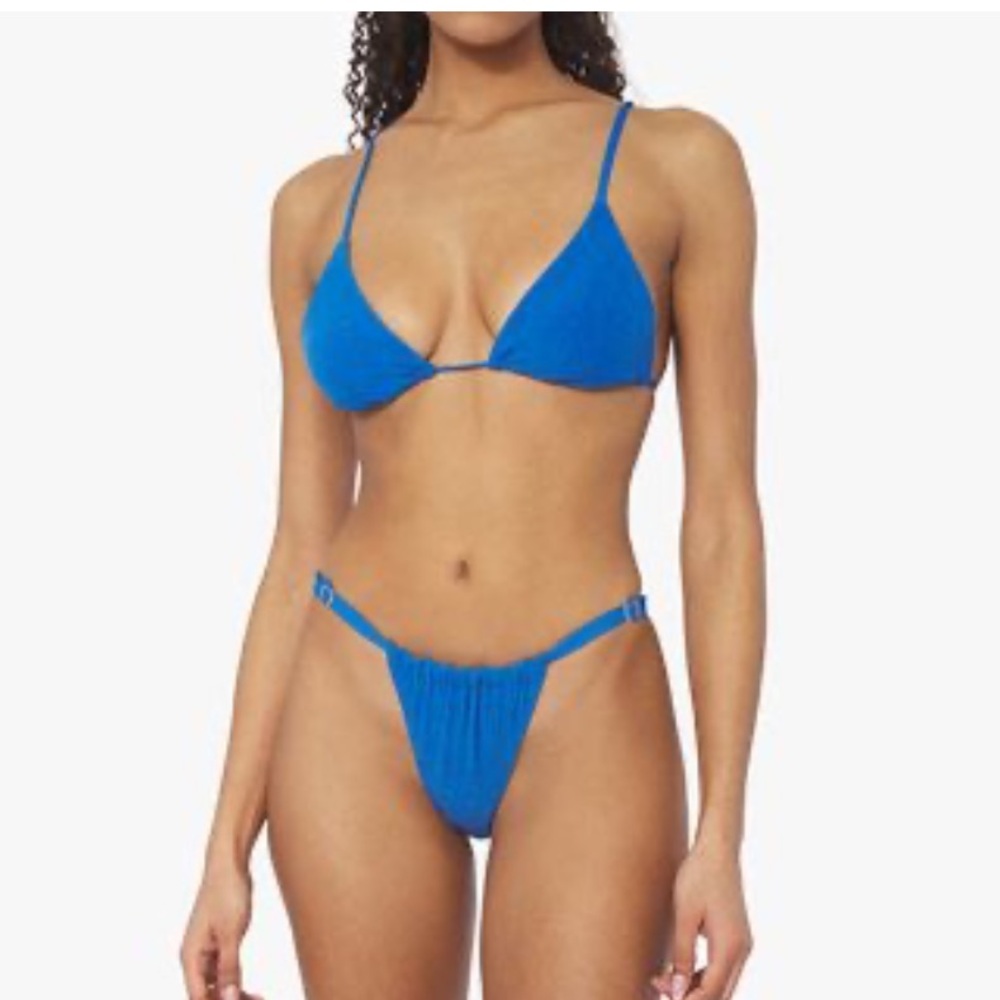 Weworewhat Blue Terry Bikini